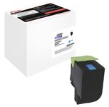 edding Toner EDD-6045 cyan kompatibel zu LEXMARK 80C2HC0