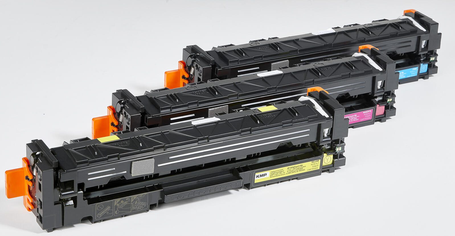 KMP Toner H-T246CMY cyan, magenta, gelb kompatibel zu HP 203A; Canon 054(CF541A, CF542A, CF543A; 3023C002, 3022C002, 3021C002), 3er-Set