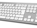 Hama Tastatur kabellos KW-700 silber, weiß