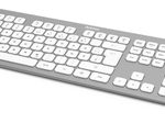 Hama Tastatur kabellos KW-700 silber, weiß