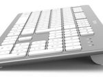 Hama Tastatur kabellos KW-700 silber, weiß
