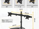 Fellowes Monitor-Halterung Dual schwarz