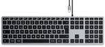 SATECHI Tastatur kabelgebunden Slim W3 grau, silber