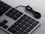 SATECHI Tastatur kabelgebunden Slim W3 grau, silber