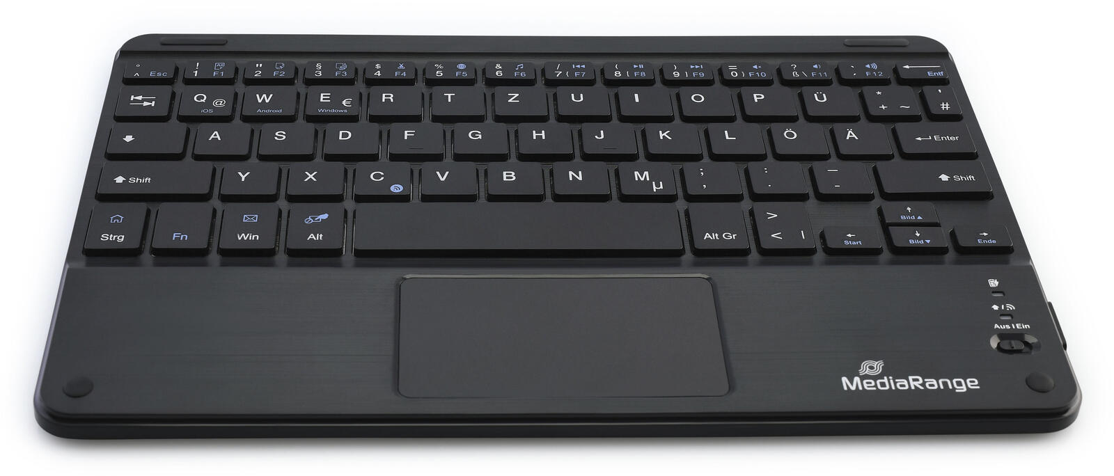 MediaRange Tastatur kabellos MROS130 schwarz