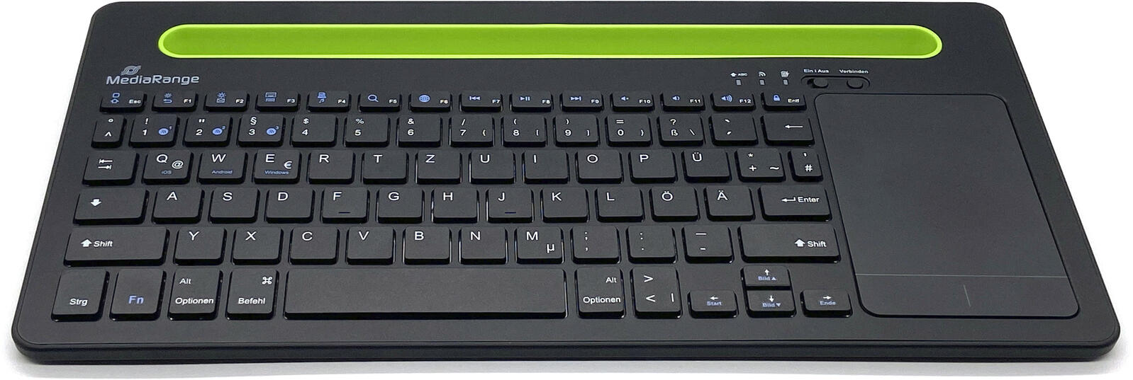 MediaRange Tastatur kabellos MROS131 schwarz