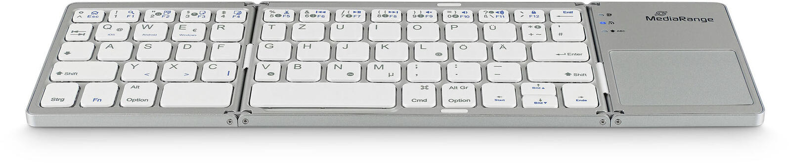 MediaRange Tastatur kabellos MROS133 silber
