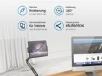 XLAYER Tablet-Halterung mit Schwenkarm schwarz