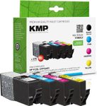 KMP Druckerpatronen H188XLV schwarz, cyan, magenta, gelb kompatibel zu HP 912XL (3YP34AE), 4er-Set