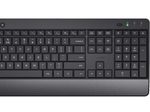 Trust Trezo Komfortables Set aus kabelloser Tastatur und Maus - Schwarz DE