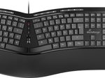 MediaRange ergonomische Tastatur kabelgebunden MROS120 schwarz
