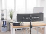 DURABLE Monitor-Halterung Select Dual silber