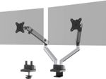 DURABLE Monitor-Halterung Select Plus Dual silber