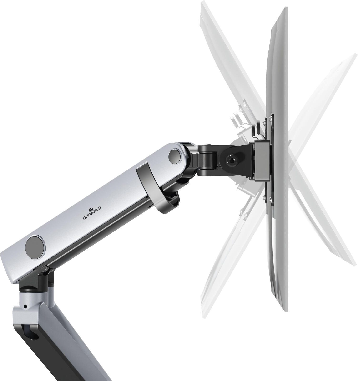 DURABLE Monitor-Halterung Select Plus Dual silber