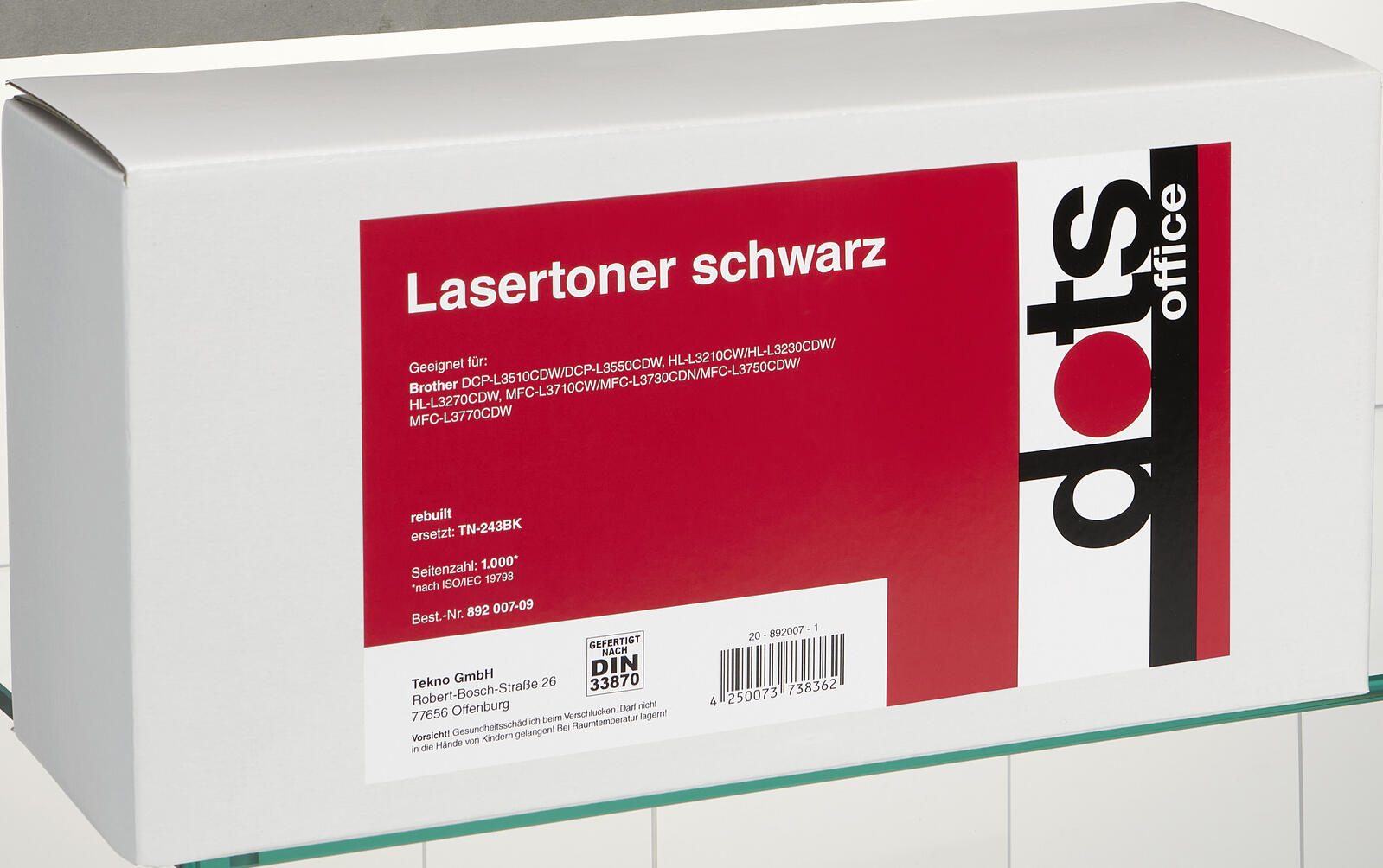 dots Toner kompatibel zu brother TN243BK schwarz