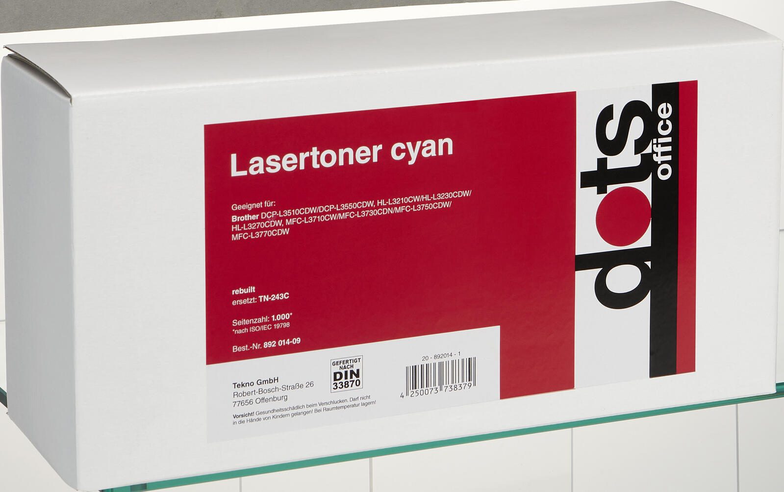 dots Toner kompatibel zu brother TN243C cyan