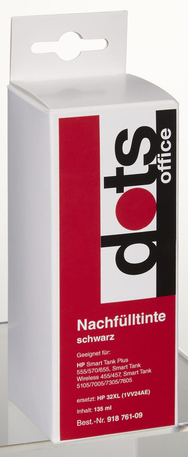 dots Tintenflasche kompatibel zu HP 32XL (1VV24AE) schwarz
