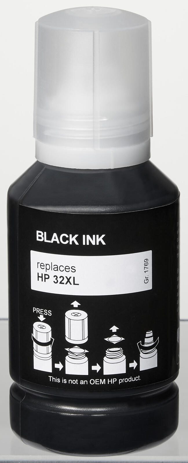 dots Tintenflasche kompatibel zu HP 32XL (1VV24AE) schwarz