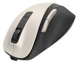 Hama MW-500 Maus ergonomisch kabellos cremeweiß