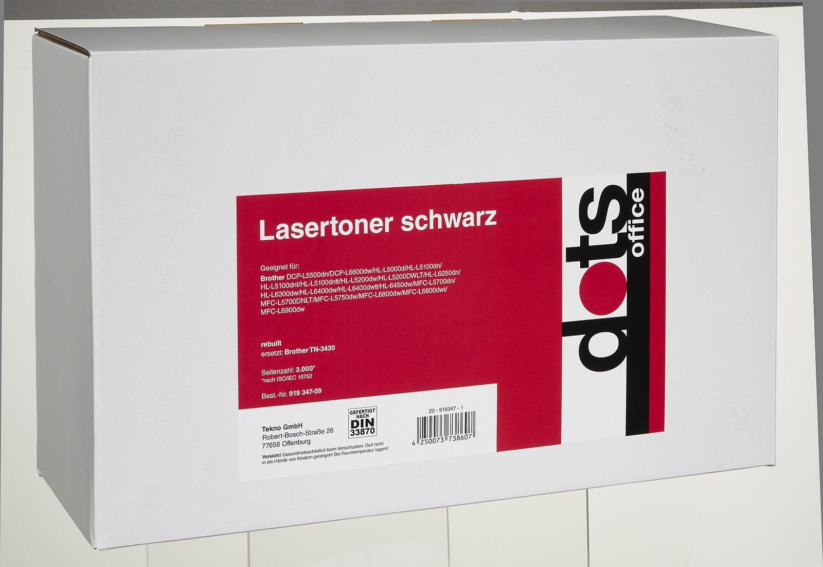 dots Toner kompatibel zu brother TN-3430 schwarz