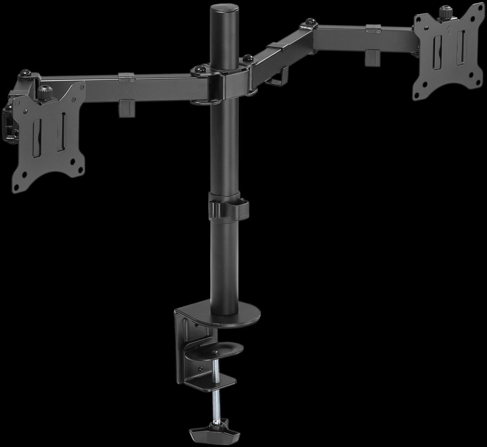 goobay Monitor-Halterung Dual Flex schwarz