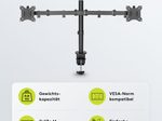 goobay Monitor-Halterung Dual Flex schwarz