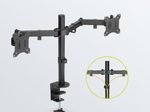 goobay Monitor-Halterung Dual Flex schwarz