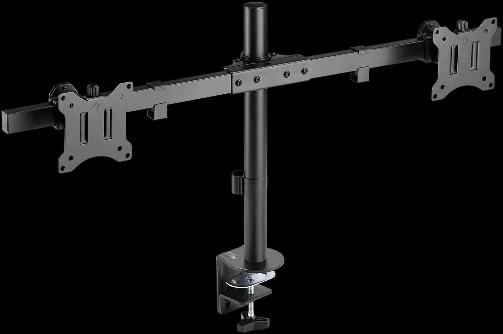 goobay Monitor-Halterung Dual Flex schwarz