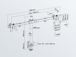 goobay Monitor-Halterung Dual Flex schwarz