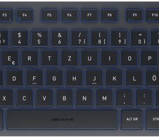 Cherry Tastatur kabellos KW7100 MINI BT  schieferblau