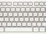 Cherry Tastatur kabellos KW7100 MINI BT  milchweiß