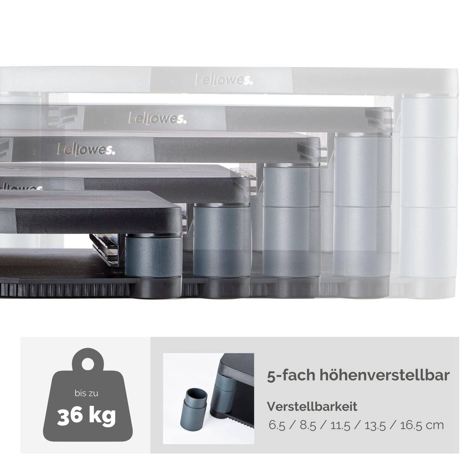 Fellowes Monitorständer Premium graphit