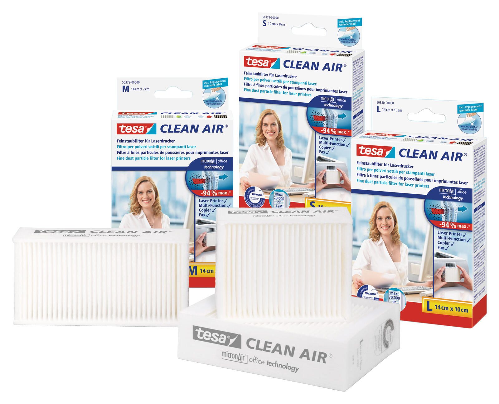 tesa Feinstaubfilter Clean AirGröße S