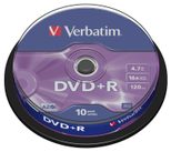 Verbatim DVD+R 4,7GB 16x 10er Spindel