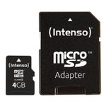 Intenso Speicherkarte microSDHC Card 4GB Cl4