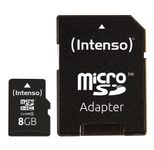 Intenso Speicherkarte microSDHC Card 8GB Cl4