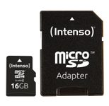 Intenso Speicherkarte microSDHC Card 16GB