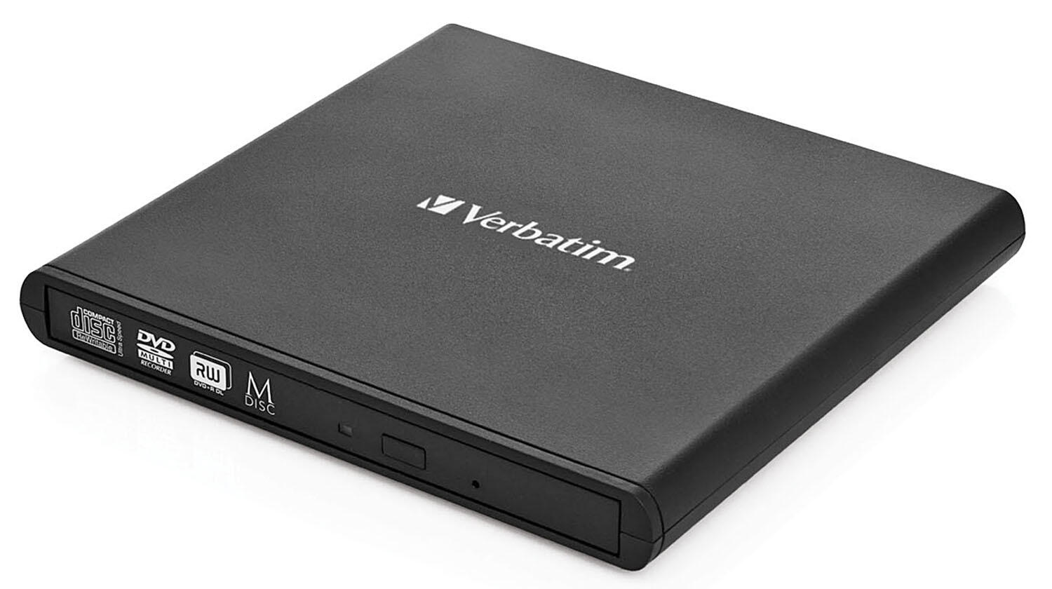 Verbatim Slimline externer DVD-Brenner schwarz
