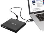 Verbatim Slimline externer DVD-Brenner schwarz