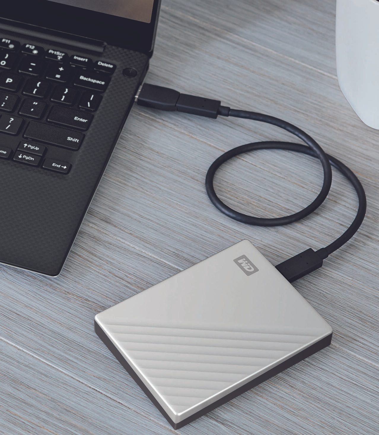 WD My Passport Ultra mobile Festplatte 1 TB silber