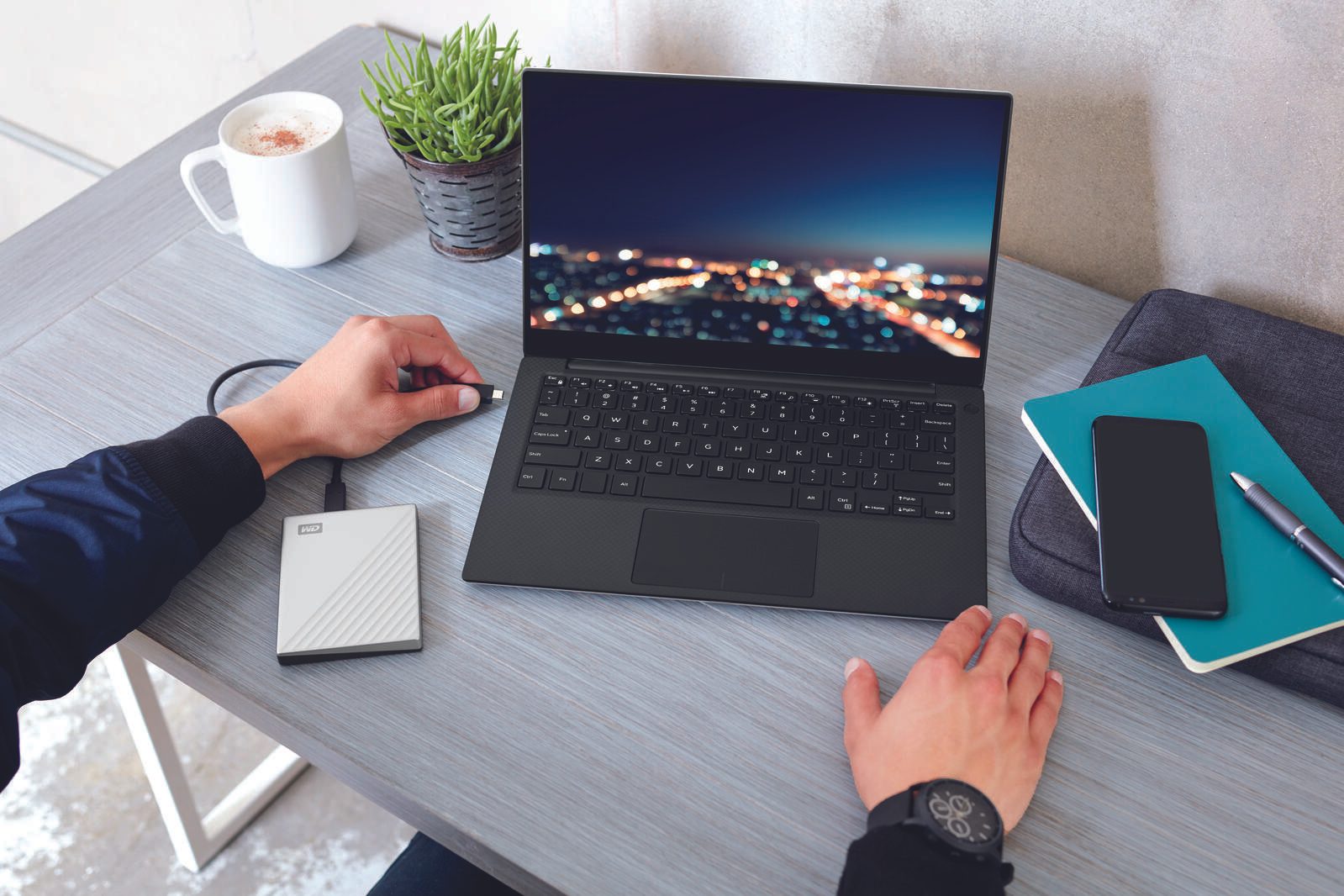 WD My Passport Ultra mobile Festplatte 1 TB silber