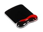 Kensington Mousepad mit Handgelenkauflage schwarz, rot
