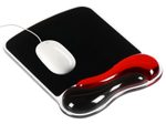 Kensington Mousepad mit Handgelenkauflage schwarz, rot