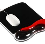 Kensington Mousepad mit Handgelenkauflage schwarz, rot