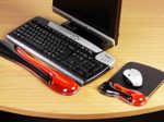 Kensington Mousepad mit Handgelenkauflage schwarz, rot