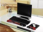 Kensington Mousepad mit Handgelenkauflage schwarz, rot