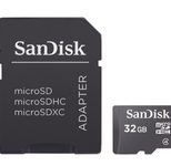 SanDisk microSDHC Speicherkarte 32GB + SD Adapter
