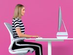 LEITZ Monitorständer Ergo WOW weiß, pink