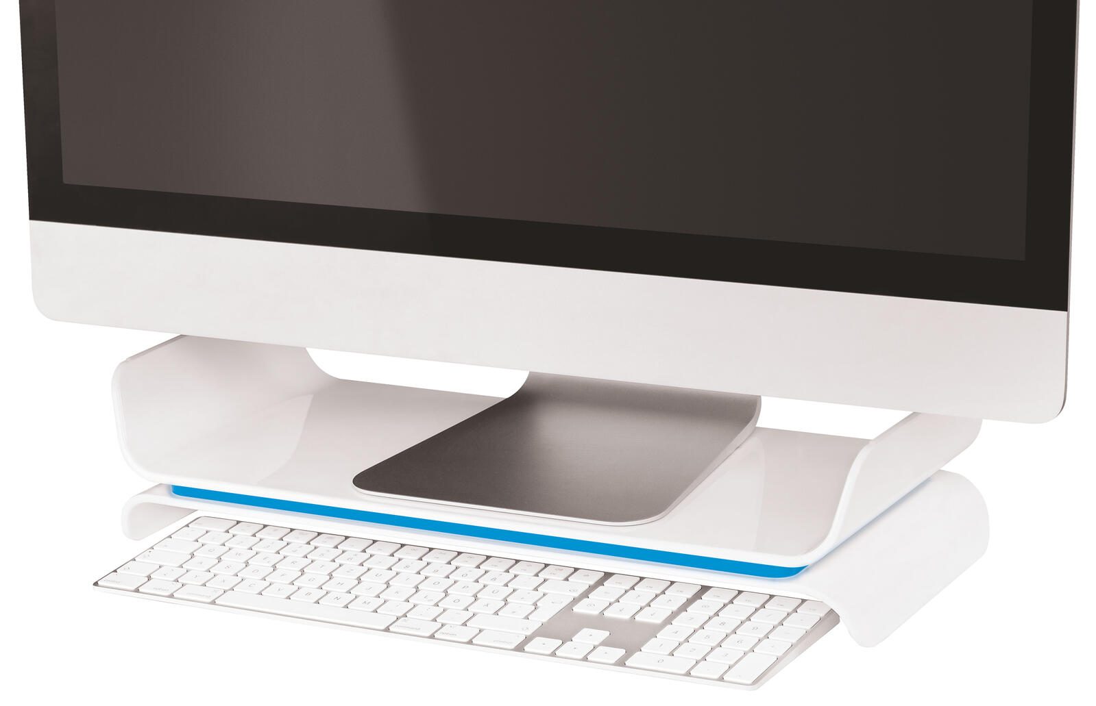 LEITZ Monitorständer Ergo WOW weiß, blau