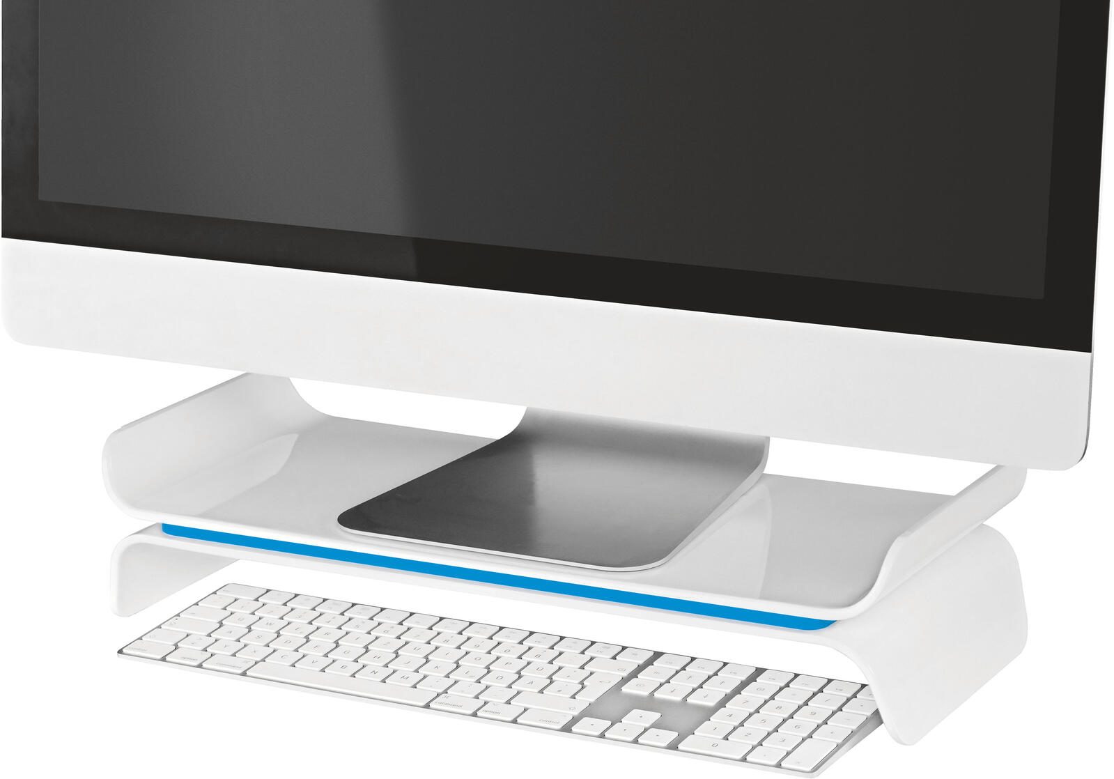 LEITZ Monitorständer Ergo WOW weiß, blau